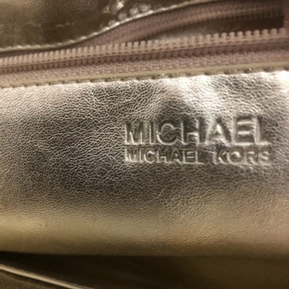 Michael Kors Metallic Patent and Leather Totebag - Picture 8 of 12